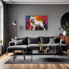Stocky Bulldog Living Room Demo