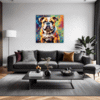 Stocky Bulldog Living Room Demo