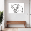 Sturdy American Bison Hallway Demo