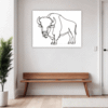 Sturdy American Bison Hallway Demo