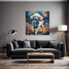 Stylish Poodle Living Room Demo