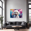 Stylish Poodle Living Room Demo
