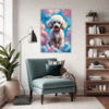 Stylish Poodle Living Room Demo