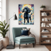 Stylish Poodle Living Room Demo