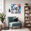 Stylish Poodle Living Room Demo