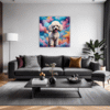 Stylish Poodle Living Room Demo