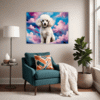 Stylish Poodle Living Room Demo