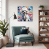 Stylish Poodle Living Room Demo
