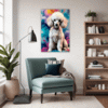 Stylish Poodle Living Room Demo