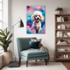 Stylish Poodle Living Room Demo