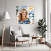Sun-Kissed Beach Girl Living Room Demo