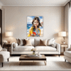 Sun-Kissed Beach Girl Living Room Demo