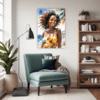 Sun-Kissed Beach Girl Living Room Demo