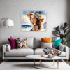 Sun-Kissed Beach Girl Living Room Demo