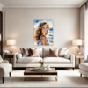 Sun-Kissed Beach Girl Living Room Demo