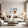 Sun-Kissed Beach Girl Living Room Demo