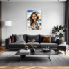 Sun-Kissed Beach Girl Living Room Demo