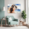 Sun-Kissed Beach Girl Living Room Demo