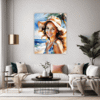 Sun-Kissed Beach Girl Living Room Demo