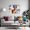 Sun-Kissed Beach Girl Living Room Demo