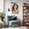 Sun-Kissed Beach Girl Living Room Demo