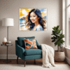 Sun-Kissed Beach Girl Living Room Demo