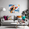 Sun-Kissed Beach Girl Living Room Demo