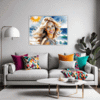 Sun-Kissed Beach Girl Living Room Demo
