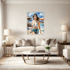 Sun-Kissed Beach Girl Living Room Demo