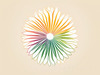 Minimalist Line Drawing of Sunflower with Hinted Central Disk