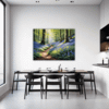 Sunlit Bluebell Glade Dining Room Demo