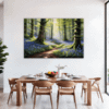 Sunlit Bluebell Glade Dining Room Demo