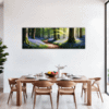 Sunlit Bluebell Glade Dining Room Demo