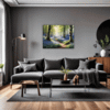 Sunlit Bluebell Glade Living Room Demo