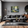 Sunlit Bluebell Glade Living Room Demo
