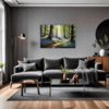 Sunlit Bluebell Glade Living Room Demo