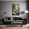 Sunlit Bluebell Glade Living Room Demo