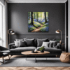Sunlit Bluebell Glade Living Room Demo