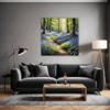 Sunlit Bluebell Glade Living Room Demo