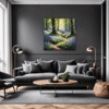 Sunlit Bluebell Glade Living Room Demo