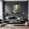 Sunlit Bluebell Glade Living Room Demo