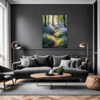 Sunlit Bluebell Glade Living Room Demo