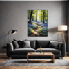 Sunlit Bluebell Glade Living Room Demo
