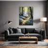 Sunlit Bluebell Glade Living Room Demo