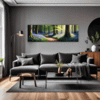 Sunlit Bluebell Glade Living Room Demo
