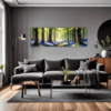 Sunlit Bluebell Glade Living Room Demo