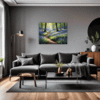 Sunlit Bluebell Glade Living Room Demo
