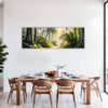 Sunlit Palm Grove Dining Room Demo