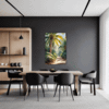 Sunlit Palm Grove Dining Room Demo