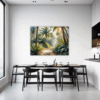 Sunlit Palm Grove Dining Room Demo